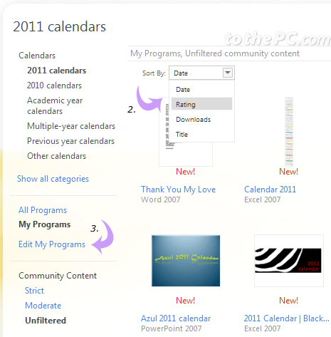 drop down calendar in excel 2011 for mac
